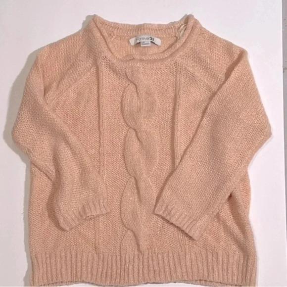 Forever 21 Tops - Forever21 spring sweater great condition peachy pink